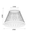 SPIDER*PLAFÓN LED 43W 3000K